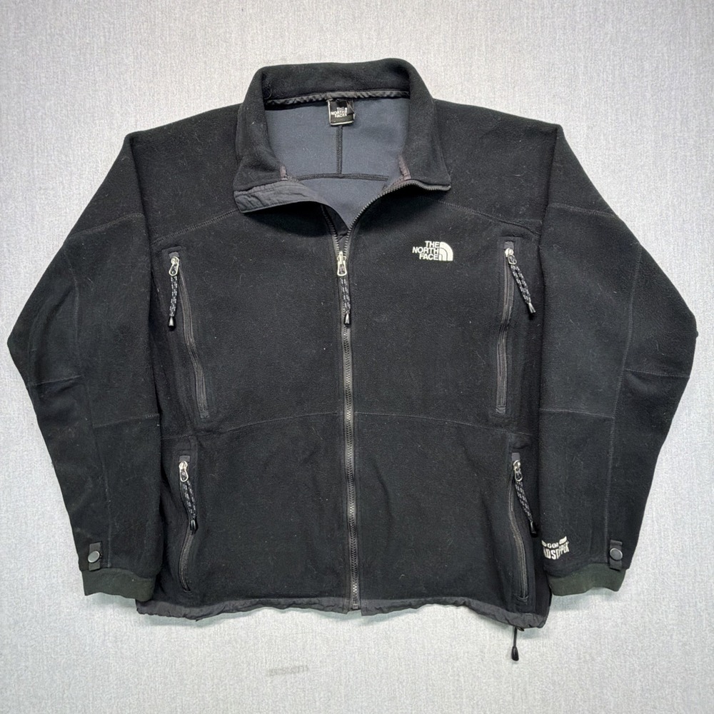 The North Face XL Black‎ Windstopper Gore Fleece Jacket Full Zip Coat